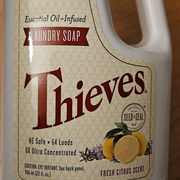 NEW Young Living Thieves Laundry Soap 32 oz Concentrated up to 64 Loads YL YLEO - Picture 2 of 8
